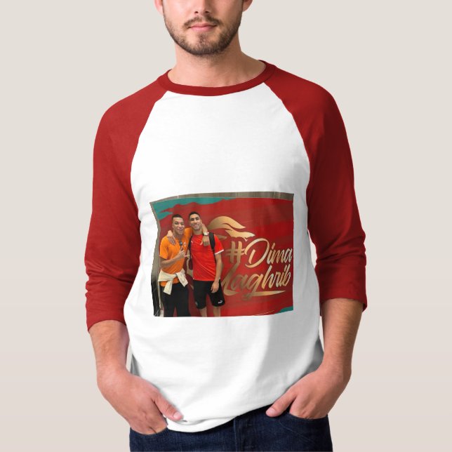 T-shirt with the image of Hakimi and Mbappe (Devant)