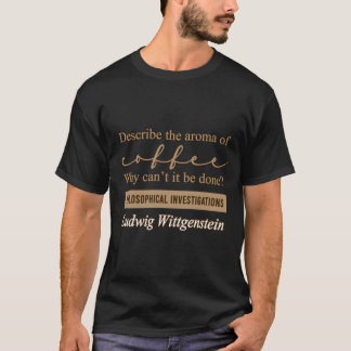 T-shirt Wittgenstein Tractatus LogicoPhilosophicus café