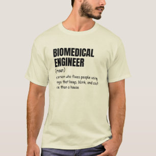 T-shirt Witty Biomedical Engineer Définition Tee