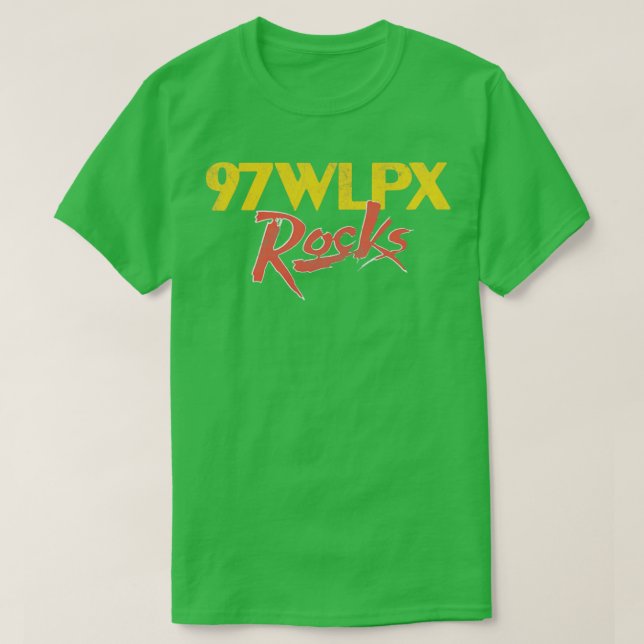 T-shirt WLPX Milwaukee Wisconsin les années 70 Radio Stati (Design devant)