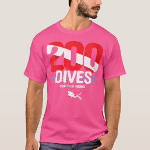 T-shirt Wo 200E Plongée Diver Drapeau Drapeau Plongée
