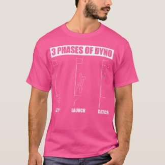 T-shirt Wo 3 Phases de dyno escalade Climber Boulderi