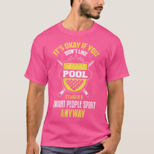 T-shirt Wo Billiards Drôle Sport Billard Joueur Pla