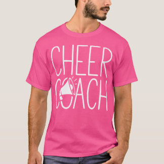 T-shirt Wo Cheer Coach Cheerleader Femmes Coac Pom-pom gir
