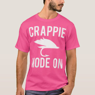 T-shirt Wo Crappie Mode Sur Fisherman