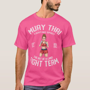 T-shirt Wo Cute Muay Thai Girl Thai Boxing Et Kickboxing
