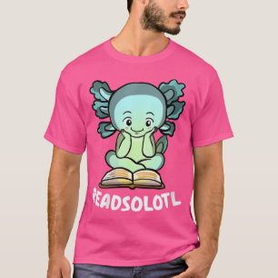 T-shirt Wo Drôle Lecture Poissons Livres Lizard Readsolotl