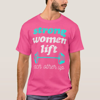 T-shirt Wo Female Empowerment Poids Lifting Feminist