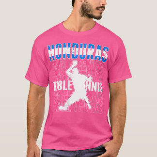 T-shirt Wo Honduras Fans de Tennis de Table Maillot Drapea
