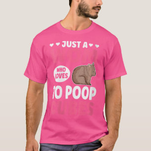 T-shirt Wo Juste Une Femme Qui Aime Poop Cubes Pun Pour De