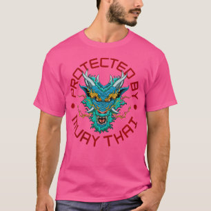 T-shirt Wo Muay Dragon Thaïlandais Protégé Par Muay Thai