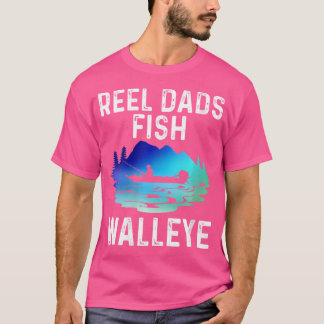 T-shirt Wo Reel Dads Poisson Walleye Drôle Pêche Eau douce