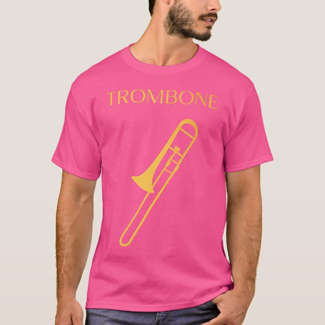 T-shirt Wo Trombone Band Symphony Orchestra Trombone (Devant)