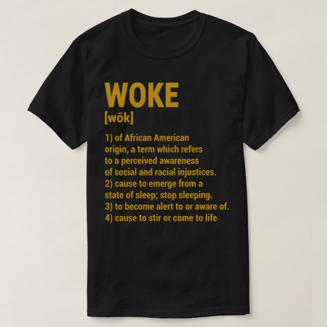 T-shirt Woke Signification 4 (Design devant)