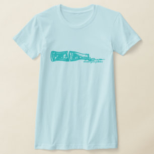 T-shirt Woke Soda Bottle Series : Bleu