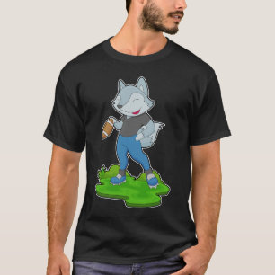 T-shirt Wolf American Football