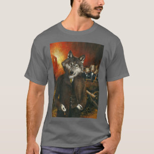 T-shirt Wolf and Three Little Pigs