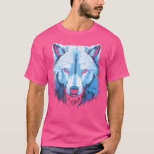 T-shirt Wolf Arctique Visage Wolf Loups Art Motif