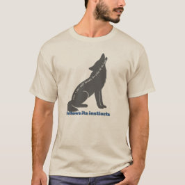T-shirt wolf artwork