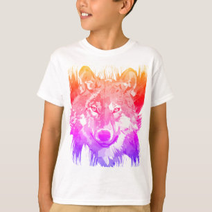 T-shirt Wolf - Chemise Wolf colorée