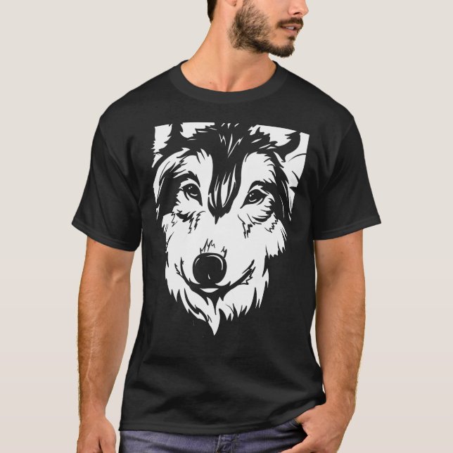 T-shirt Wolf drawing (Devant)