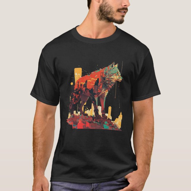 T-shirt Wolf Et Wolves Hommes Femmes Enfants 24 (Devant)