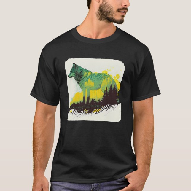 T-shirt Wolf Et Wolves Hommes Femmes Enfants 62 (Devant)