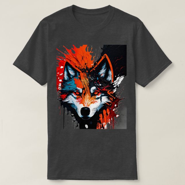 T-shirt Wolf Fire (Design devant)