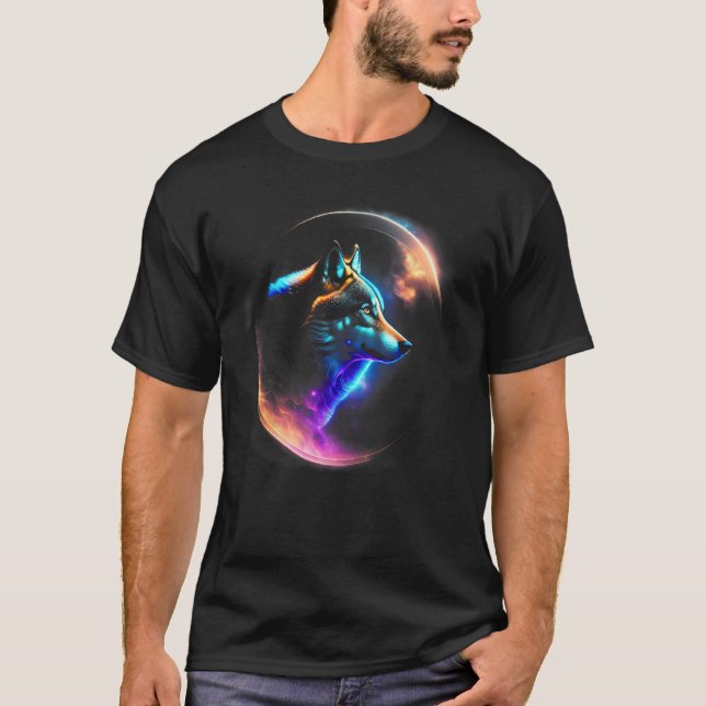 T-shirt Wolf Galaxy (Devant)