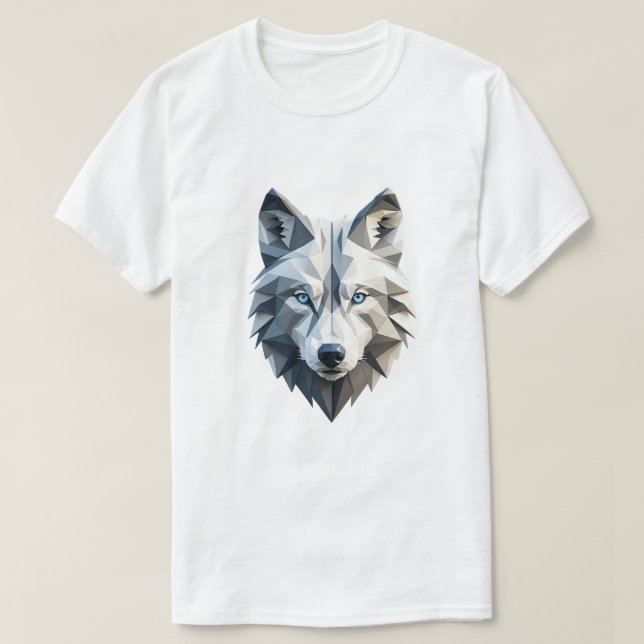 T-shirt Wolf géométrique (Design devant)