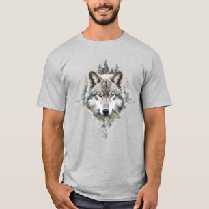 T-shirt Wolf Graphisme Art Animal Wolves Fan Art