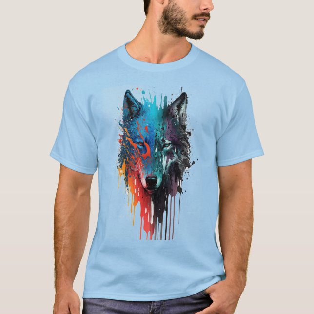 T-shirt Wolf Graphisme Art Animal Wolves Fan Art (Devant)