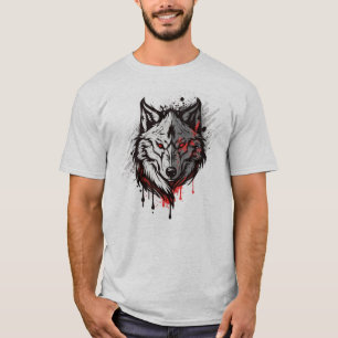 T-shirt Wolf Graphisme Art Animal Wolves Fan Art