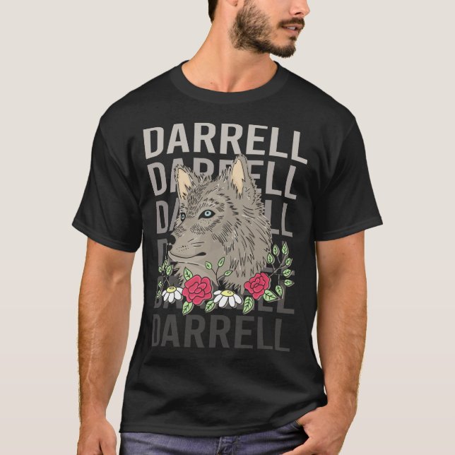T-shirt Wolf Head - Darrell Nom (Devant)