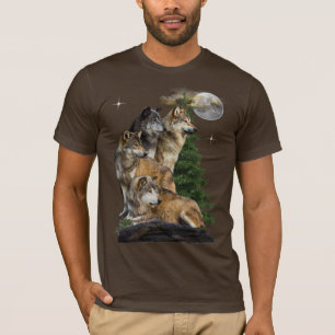 T-shirt Wolf Howling
