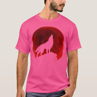 T-shirt Wolf hurle à la lune