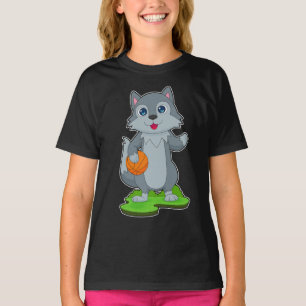 T-shirt Wolf Joueur de basket-ball