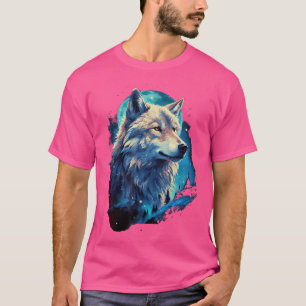 T-shirt Wolf Moon Howling Lone Drôle Meute de loups Des Lo