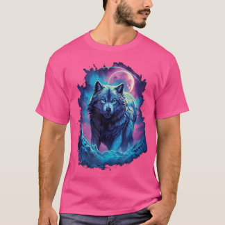 T-shirt Wolf Moon Howling Lone Drôle Meute de loups Des Lo