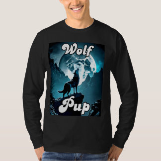 T-shirt Wolf Pup Matching Tribe Wolves Moon Kids Baby Show