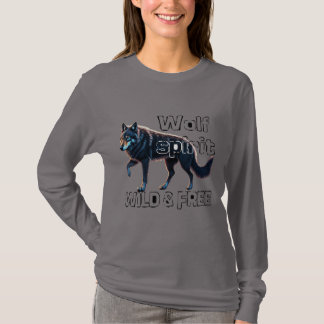 T-shirt Wolf Spirit : Sauvage et libre