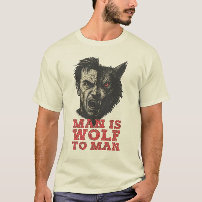 T-shirt Wolf to Man (Devant)