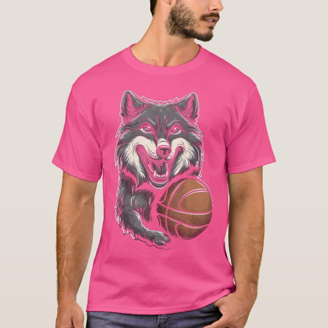 T-shirt Wolf Wolf Hommes Wolf Femmes Wolf Moon (Devant)