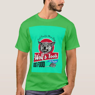 T-shirt Wolfs Tooth Dog Graphisme alimentaire 