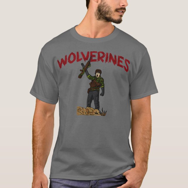 T-shirt Wolverines Funny (Devant)