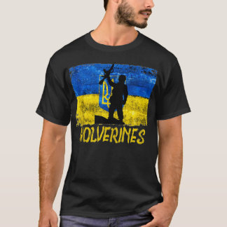 T-shirt Wolverines Soutenez l'Ukraine, Ukraine Wolverines 
