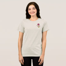 T - Shirt WOM3NS TRI BLEND BLUME DESIGN