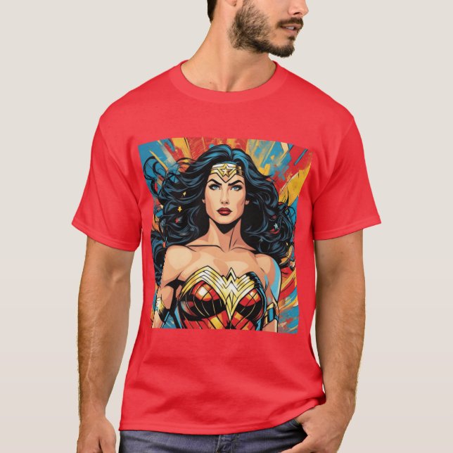 T-shirt Woman of Wonder friends family (Devant)