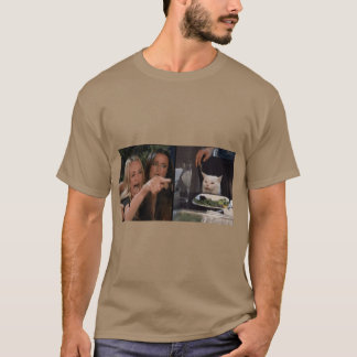 T-shirt woman yelling at cat meme friends funny