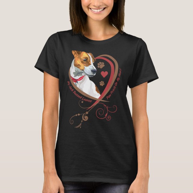 T-shirt Womans Jack Russell Terrier Shirt Parson Russell T (Devant)
